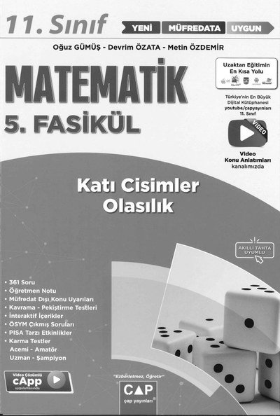 MATEMATİK 5. FASİKÜL KATI CİSİMLER VE OLASILIK Vivo Fotokopi Merkezi