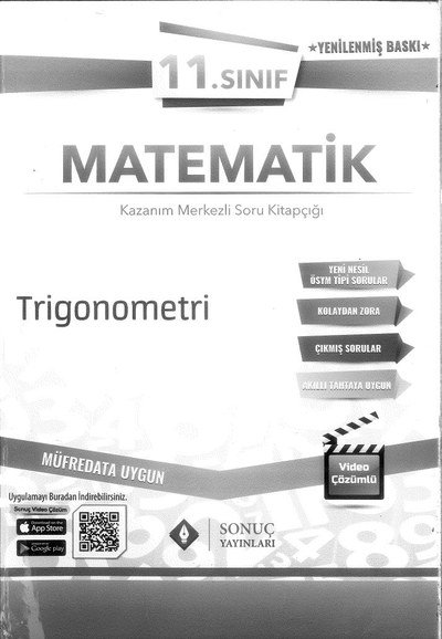 MATEMATİK SORU KİTAPÇIĞI TRİGONOMETRİ