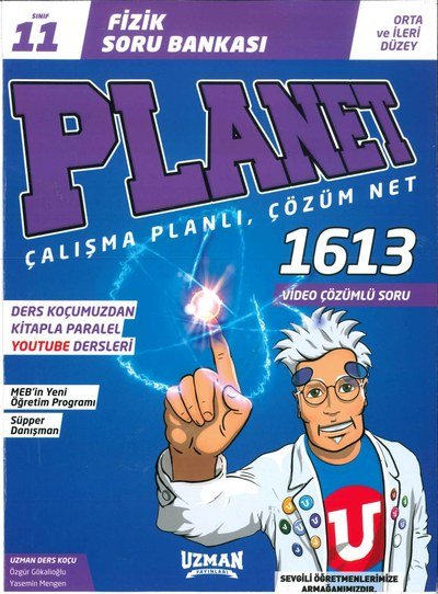 FİZİK SORU BANKASI PLANET ÇALIŞMA PLANLI ÇÖZÜM NET 1613 SORU Vivo Fotokopi Merkezi