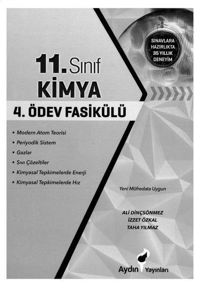 KİMYA 4. ÖDEV FASİKÜLÜ Vivo Fotokopi Merkezi