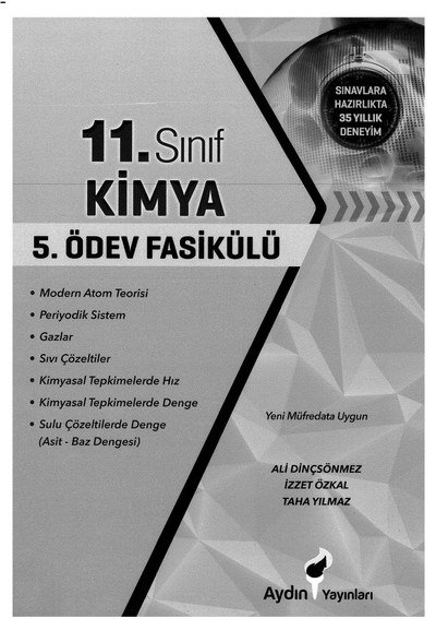 KİMYA 5. ÖDEV FASİKÜLÜ Vivo Fotokopi Merkezi