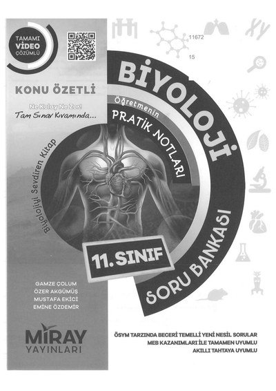 BİYOLOJİ ÖĞRETMENİN PRATİK NOTLARI SORU BANKASI KONU ÖZETLİ Vivo Fotokopi Merkezi