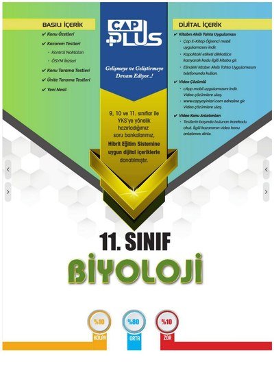 BİYOLOJİ SORU BANKASI Vivo Fotokopi Merkezi