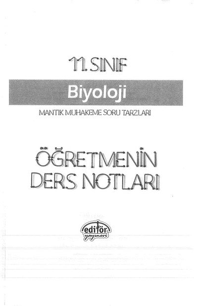 BİYOLOJİ ÖĞRETMENİN DERS NOTLARI Vivo Fotokopi Merkezi