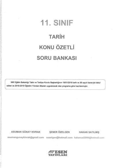 TARİH KONU ÖZETLİ SORU BANKASI Vivo Fotokopi Merkezi