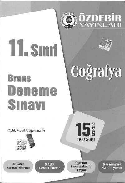 BRANŞ DENEME SINAVI COĞRAFYA 15 DENEME 300 SORU Vivo Fotokopi Merkezi