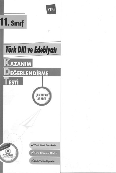 TÜRK DİLİ VE EDEBİYATI KAZANIM DEĞERLENDİRME TESTİ 32 ADET Vivo Fotokopi Merkezi