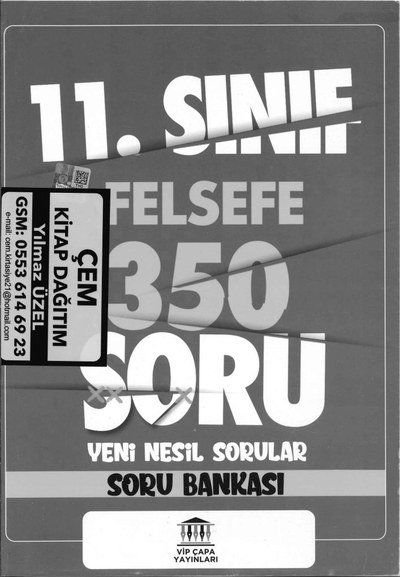 FELSEFE 350 SORU YENİ NESİL SORU BANKASI Vivo Fotokopi Merkezi