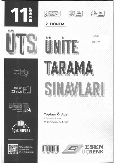 ÜNİTE TARAMA SINAVLARI 2. DÖNEM Vivo Fotokopi Merkezi