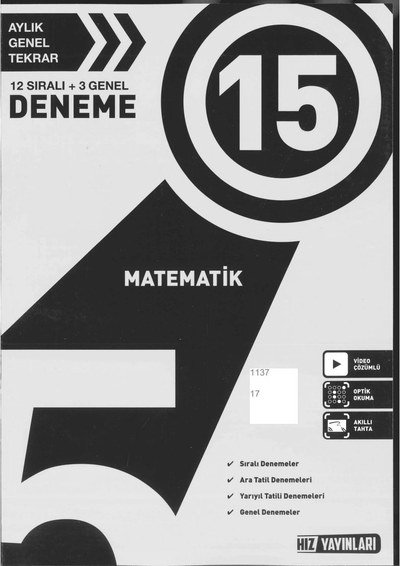 15 MATEMATİK Vivo Fotokopi Merkezi