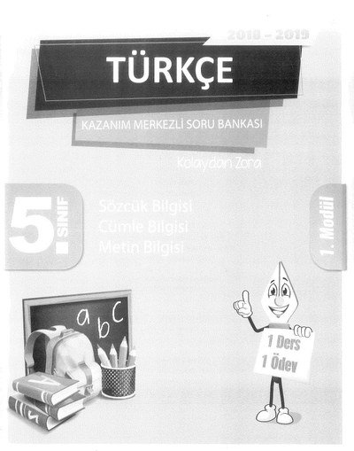 TÜRKÇE KAZANIM MERKEZLİ SORU BANKASI