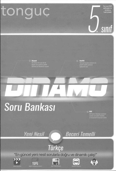 DİNAMO SORU BANKASI TÜRKÇE SORU BANKASI Vivo Fotokopi Merkezi