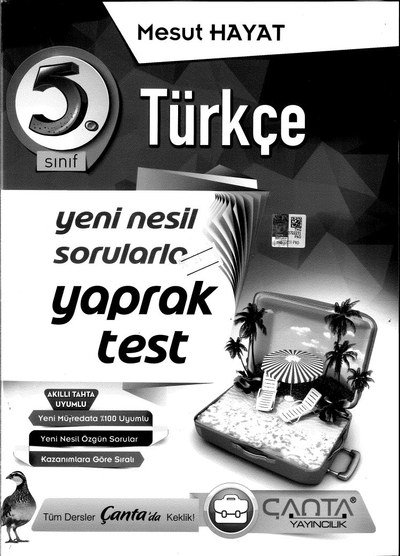TÜRKÇE YENİ NESİL SORULARLA TEST Vivo Fotokopi Merkezi