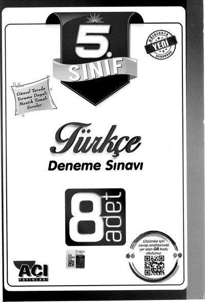 TÜRKÇE DENEME SINAVI 8 ADET Vivo Fotokopi Merkezi
