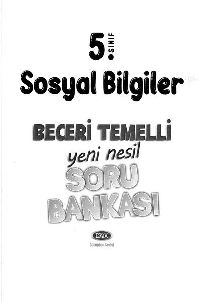 SOSYAL BİLGİLER BECERİ TEMELLİ SORU BANKASI