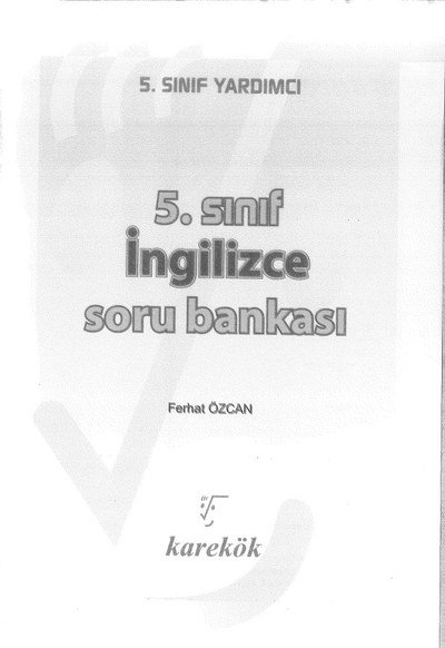 İNGİLİZCE SORU BANKASI Vivo Fotokopi Merkezi