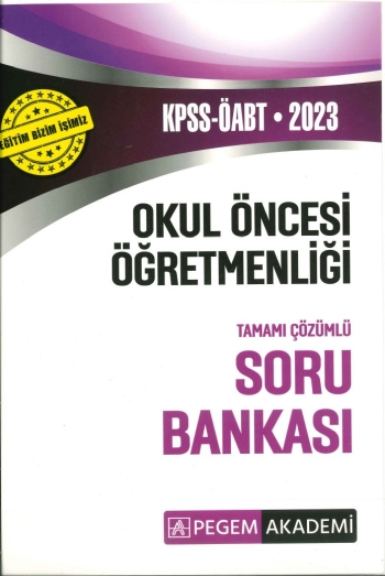 OKUL ÖNCESİ ÖĞRETMENLİĞİ TAMAMI ÇÖZÜMLÜ SORU BANKASI Vivo Fotokopi Merkezi