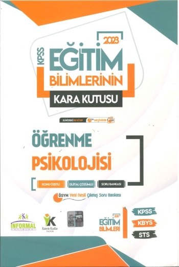 KARA KUTU ÖĞRENME PSİKOLOJİSİ KONU ÖZETLİ SORU BANKASI