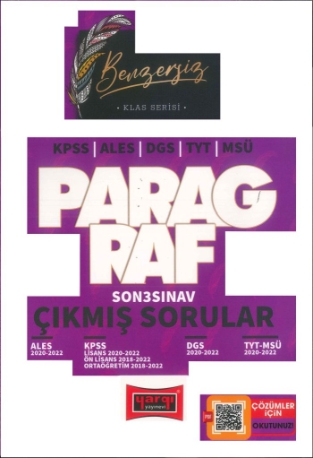 KLAS SERİSİ PARAGRAF ÇIKMIŞ SORULAR (ALES-DGS-KPSS-TYT-MSÜ) Vivo Fotokopi Merkezi