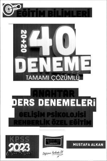 ANAHTAR SERİSİ 40 DENEME ÇÖZÜMLÜ GELİŞİM PSİKOLOJİSİ-REHBERLİK ÖZEL EĞİTİM