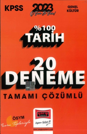 %100 TARİH 20 DENEME ÇÖZÜMLÜ
