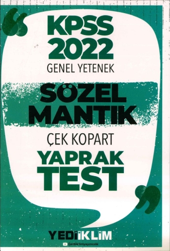 SÖZEL MANTIK ÇEK KOPART YARAK TEST Vivo Fotokopi Merkezi