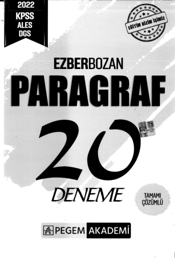 EZBERBOZAN PARAGRAF 20 DENEME ÇÖZÜMLÜ Vivo Fotokopi Merkezi