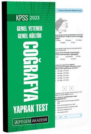 Coğrafya Yaprak Test