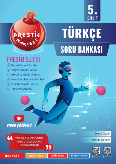 5. Sınıf Prestij Türkçe Soru Bankası Nartest Yayınevi Vivo Fotokopi Merkezi