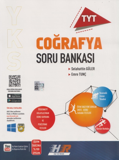 TYT Coğrafya Soru Bankası Hız ve Renk Yayınları Vivo Fotokopi Merkezi