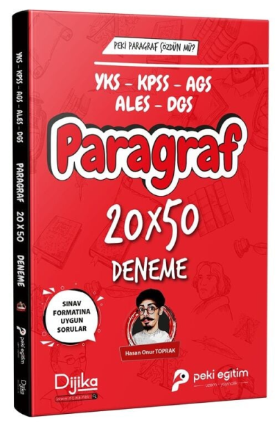 2026 KPSS YKS MEB-AGS ALES DGS Paragraf 20x50 Deneme Dijika Yayınları Vivo Fotokopi Merkezi