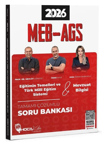 2026 MEB-AGS Eğitimin Temelleri ve Türk Milli Eğitim Sistemi, Mevzuat Bilgisi Soru Bankası Çözümlü Hoca Kafası Yayınları Vivo Fotokopi Merkezi