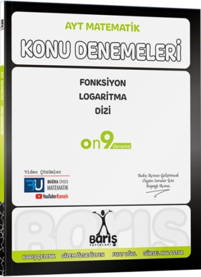 AYT Matematik Fonksiyon Logaritma Dizi Konu Denemeleri Barış Yayınları Vivo Fotokopi Merkezi