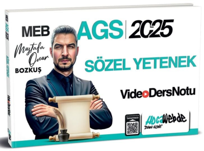 2025 MEB-AGS Sözel Yetenek Video Ders Notu HocaWebde Yayınları Vivo Fotokopi Merkezi