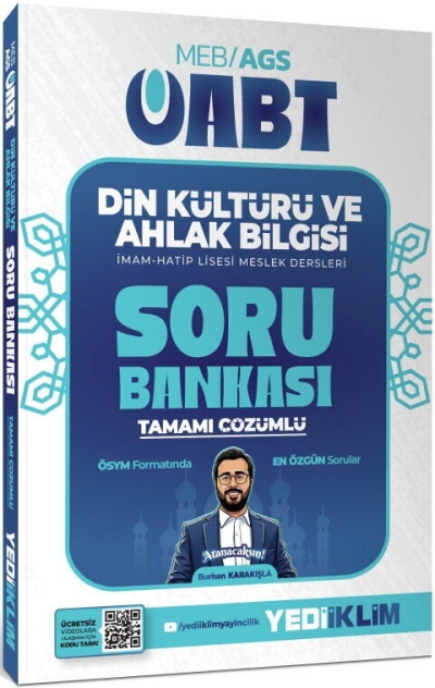 MEB AGS ÖABT Din Kültürü ve Ahlak Bilgisi Tamamı çözümlü Soru Bankası Yediiklim Yayınları Vivo Fotokopi Merkezi