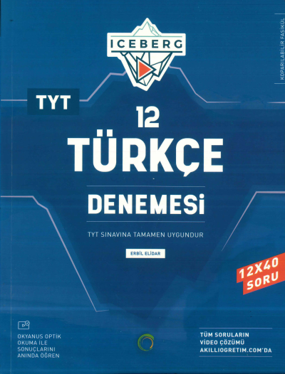TYT Türkçe Iceberg 12 Deneme Okyanus Yayınları Vivo Fotokopi Merkezi