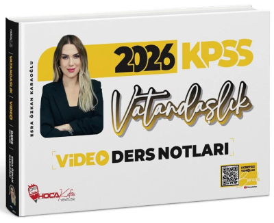 2026 KPSS Vatandaşlık Video Ders Notları Esra Özkan Karaoğlu Hoca Kafası Yayınları Vivo Fotokopi Merkezi