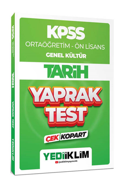 Ortaöğretim Ön Lisans Genel Kültür Tarih Çek Kopart Yaprak Test Vivo Fotokopi Merkezi