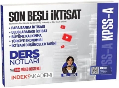 KPSS A Grubu Son Beşli İktisat Video Ders Notları Emel Aksaç İndeks Akademi Yayıncılık