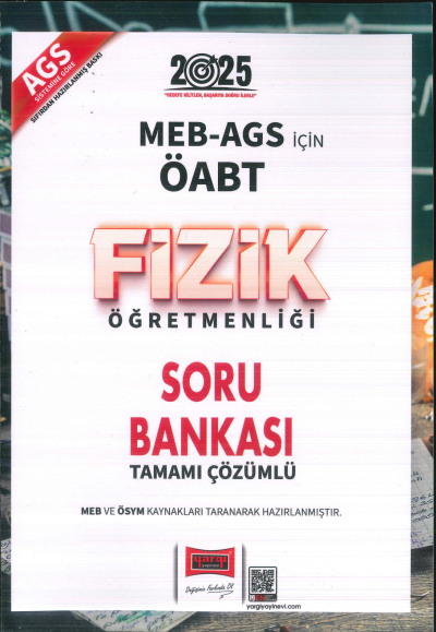 2025 MEB AGS ÖABT Fizik Öğretmenliği Soru Bankası Yargı Yayınları Vivo Fotokopi Merkezi