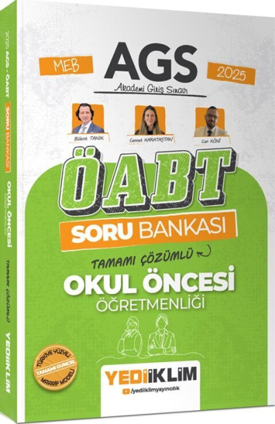2025 MEB AGS ÖABT Okul Öncesi Öğretmenliği Tamamı Çözümlü Soru Bankası Yediiklim Yayınları Vivo Fotokopi Merkezi
