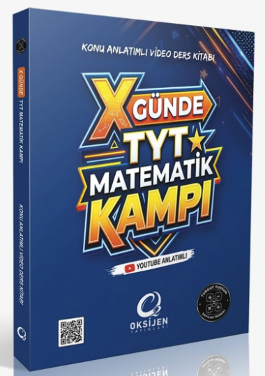 TYT X Günde Matematik Kampı Konu Anlatımlı Video Ders Kitabı Oksijen Yayınları Vivo Fotokopi Merkezi