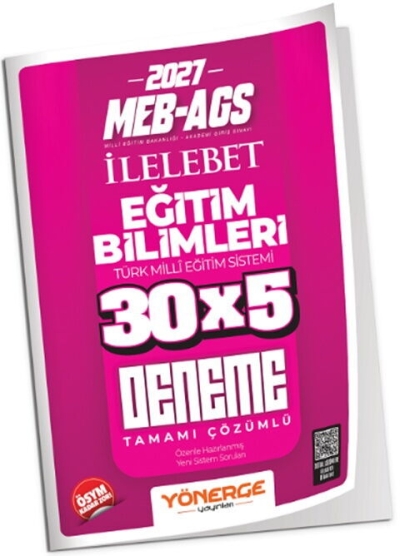 MEB-AGS Eğitim Bilimleri İLELEBET 30x5 Deneme Çözümlü Yönerge Yayınları Vivo Fotokopi Merkezi