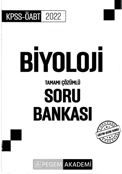 BİYOLOJİ TAMAMI ÇÖZÜMLÜ SORU BANKASI Vivo Fotokopi Merkezi