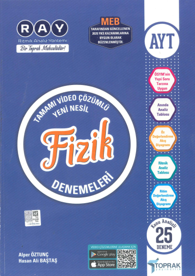 AYT Fizik RAY 25 li Denemeleri Vivo Fotokopi Merkezi