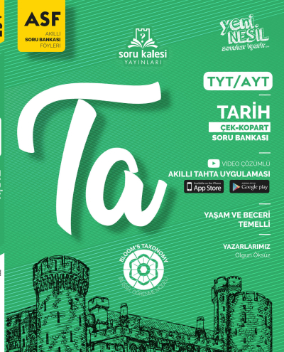 TYT AYT Tarih Çek Kopart Akıllı Soru Bankası Föyü Soru Kalesi Yayınları Vivo Fotokopi Merkezi