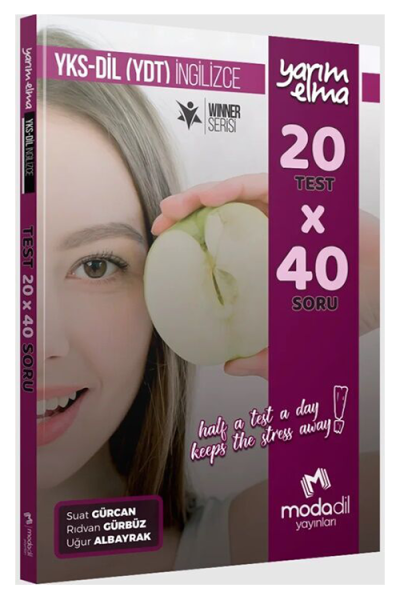 YKS Dil (YDT) İngilizce Yarım Elma 20x40 Mini Test Modadil Yayınları Vivo Fotokopi Merkezi