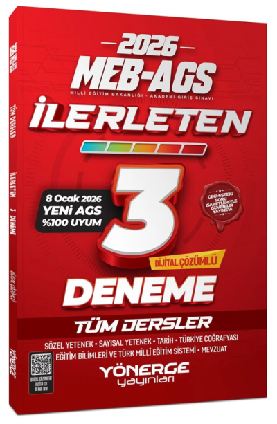 2026 MEB-AGS Tüm Dersler İlerleten 3 Deneme Çözümlü Yönerge Yayınları Vivo Fotokopi Merkezi