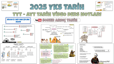 2025 SONER ARDIÇ TYT AYT TARİH NOTLARI Vivo Fotokopi Merkezi