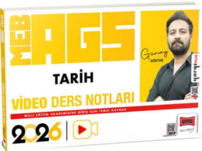 2026 MEB-AGS Öğretmen Adayları İçin Tarih Video Ders Notları Yargı Yayınevi Vivo Fotokopi Merkezi